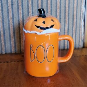 Rae Dunn BOO Jack O Lantern Pumpkin Mug